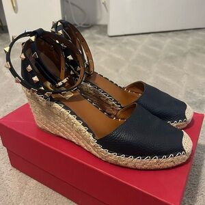 Valentino Espadrille Wedge Size 40